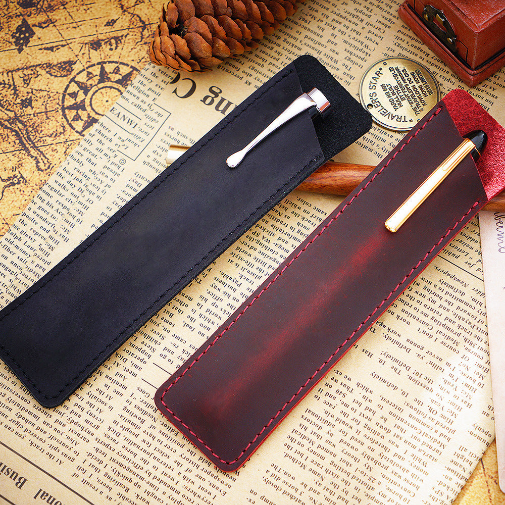 Wholesale Handmade Genuine Leather Creative Fashion Pencil Case